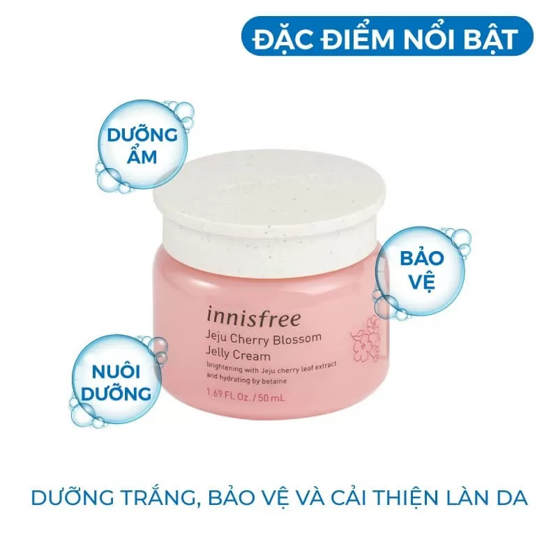 Kem dưỡng ẩm innisfree Cherry Blossom Jelly Cream