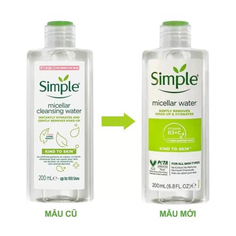 Nước Tẩy Trang Simple Micellar Water Kind To Skin