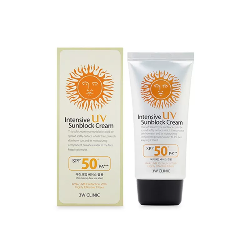 Kem Chống Nắng 3W Clinic Intensive UV Sunblock Cream 50SPF