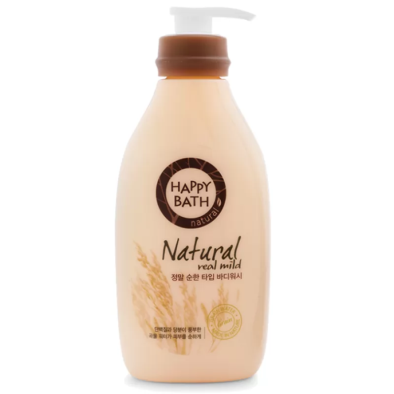 Set Sữa Tắm Gạo Nâu Happy Bath Natural Real Mild Body Wash