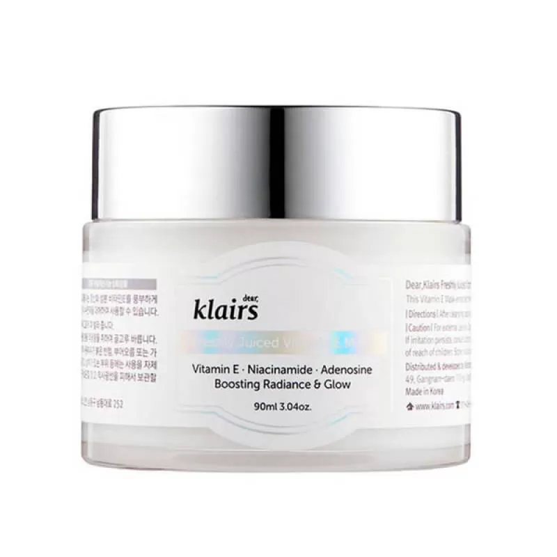 Mặt Nạ Ngủ vitamin E Klairs dưỡng ẩm, ngừa lão hóa 90ml