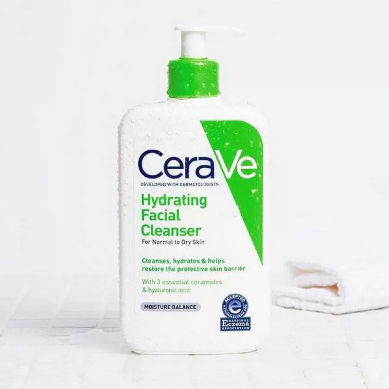 Sữa rửa mặt CeraVe Hydrating Facial Cleanser (dành cho da thường và da khô) 236ml
