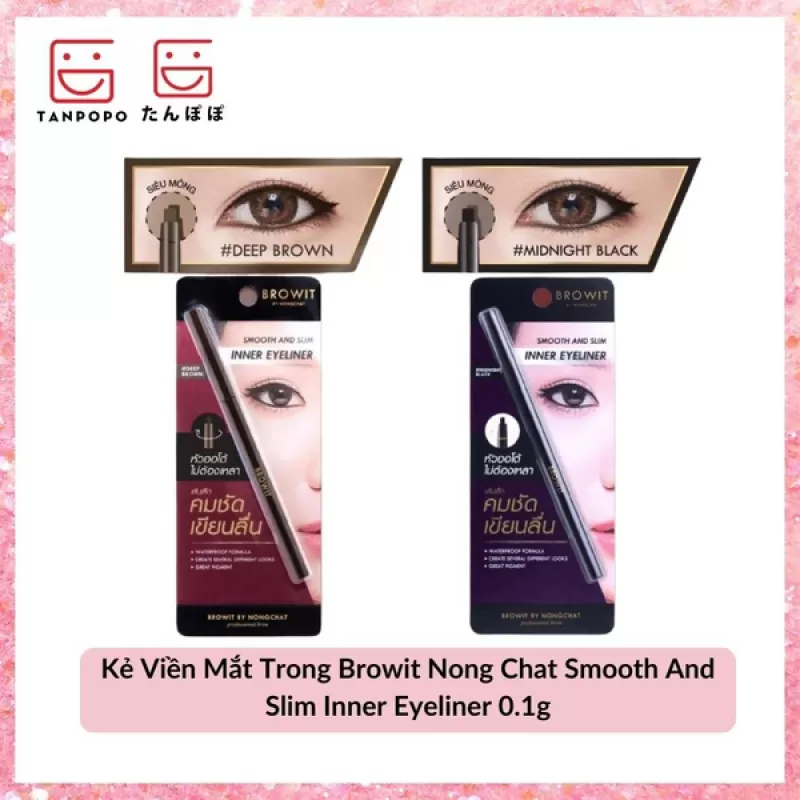 Kẻ Viền Mắt Trong Browit Nong Chat Smooth And Slim Inner Eyeliner 0.1g