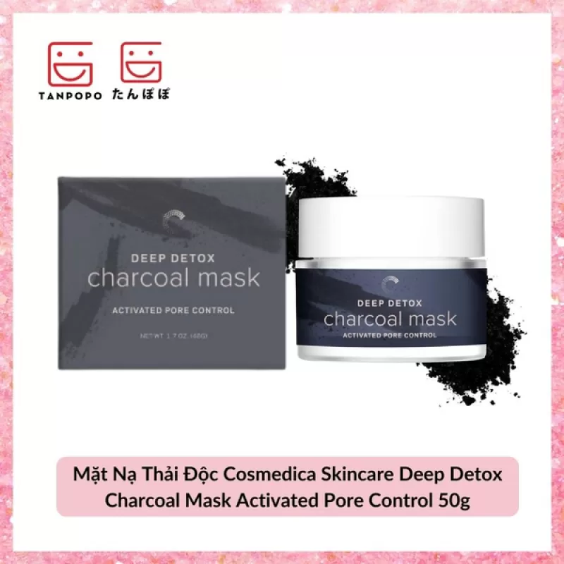 Mặt Nạ Thải Độc Cosmedica Skincare Deep Detox Charcoal Mask Activated Pore Control 48g