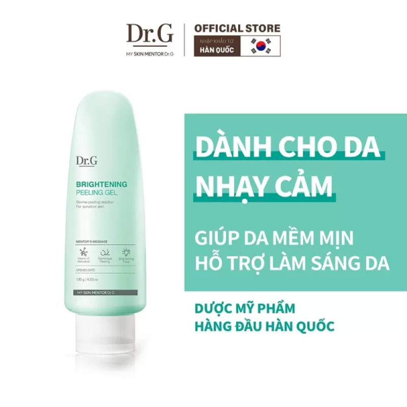 Tẩy Tế Bào Chết Dạng Gel Làm Sáng Da DR.G Brightening Peeling Gel 120g