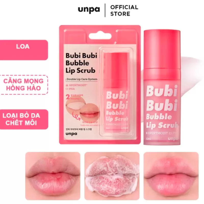 Tẩy Tế Bào Chết Môi Unpa Bubi Bubi 10ml