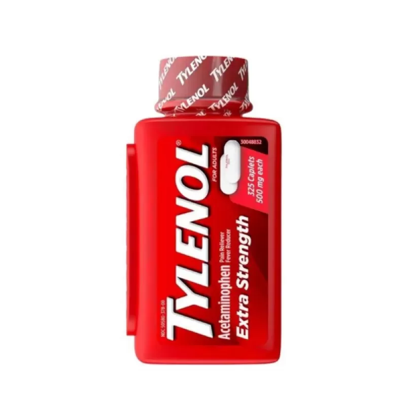 Viên Uống Giảm Đau Hạ Sốt Tylenol Acetaminophen Extra Strength 500mg (325 viên)
