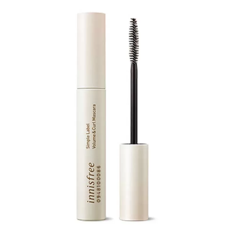 Mascara Làm Dày Cong Mi Innisfree Simple Label Volume & Curl Mascara