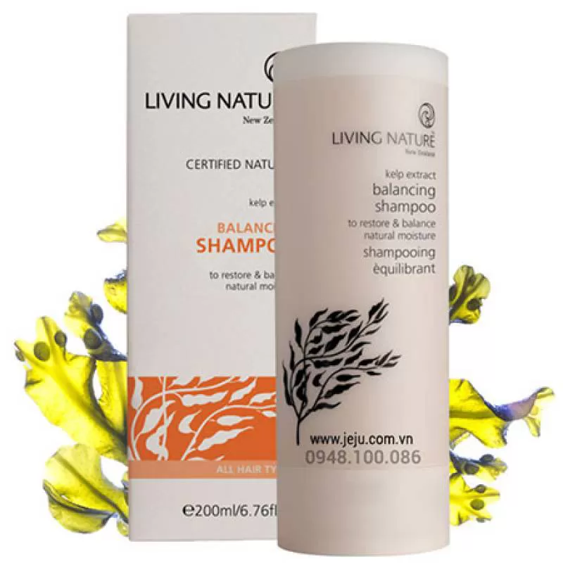 Dầu Gội Làm Mềm Tóc, Giảm Rụng Living Nature Balancing Shampoo 200ml