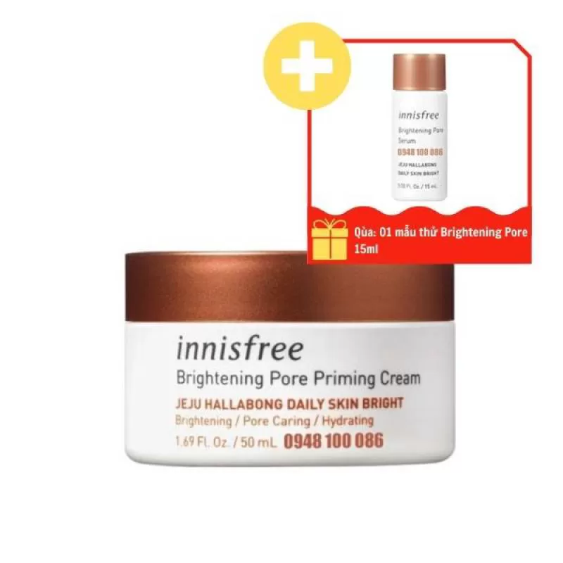 Kem Dưỡng Sáng Da Innisfree Brightening Pore Priming Cream 50mL