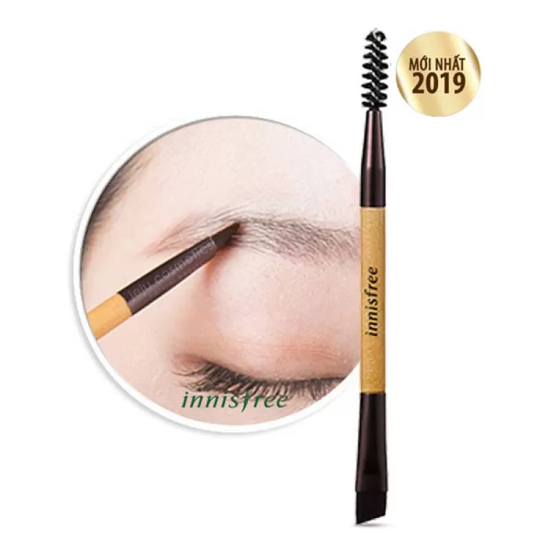 [NEW 2019] Cọ Vẽ Chân Mày Innisfree Mini Dual Eyebrow Brush