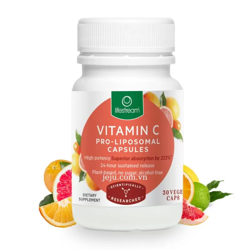 Viên Bổ Sung Vitamin C Lifestream Vitamin C Pro Liposomal (30 viên) - Jeju Cosmetics