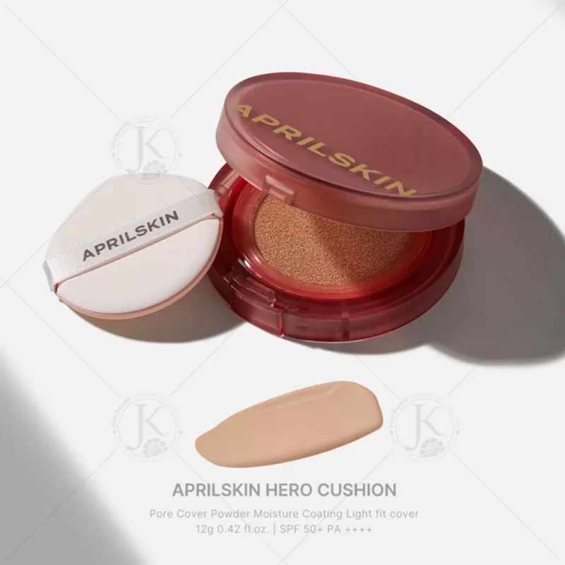 Kèm lõi) Phấn nước Che Phủ Hoàn Hảo April Skin Hero Cushion 12g