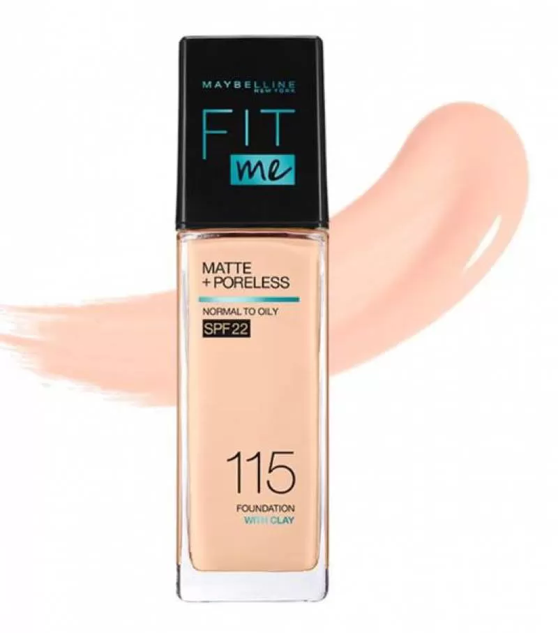 Kem Nền Maybelline New York Fit Me Matte+ Poreless Kiềm Dầu Chống Nắng Spf22 30ml .#115 Ivory