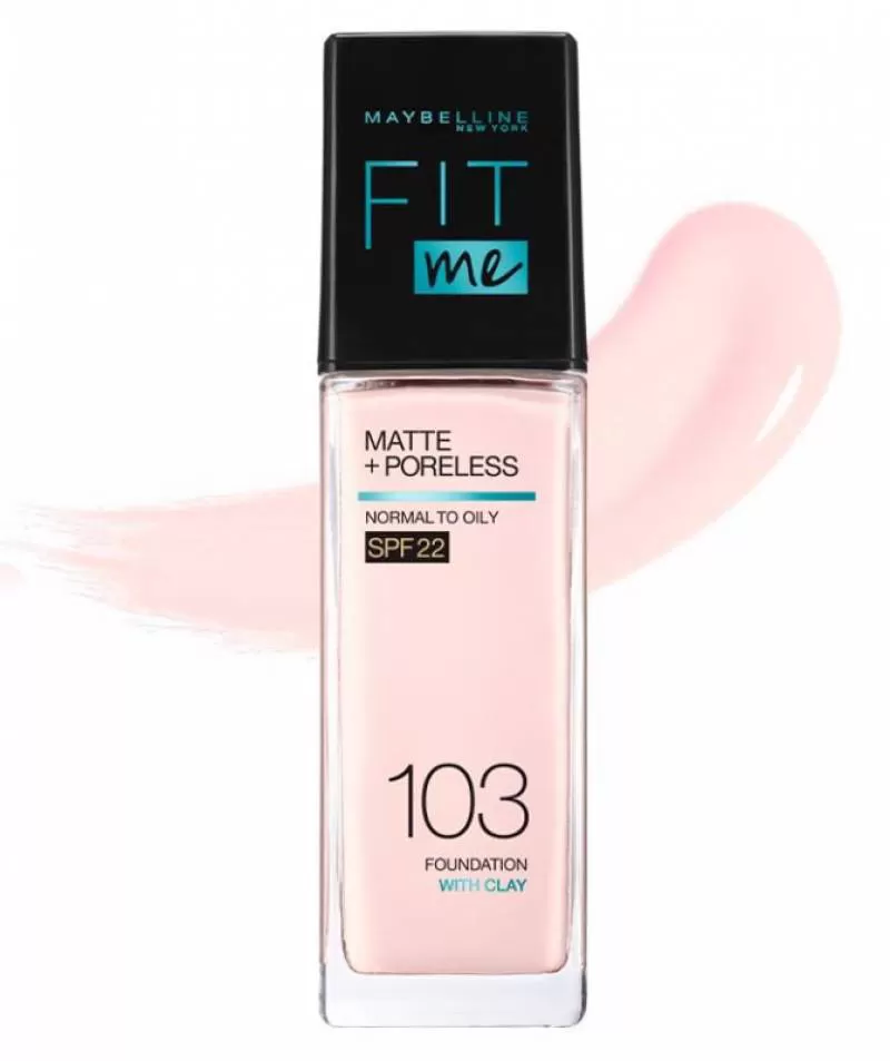 Kem Nền Maybelline New York Fit Me Matte+ Poreless Kiềm Dầu Chống Nắng Spf22 30ml .#103 Fair