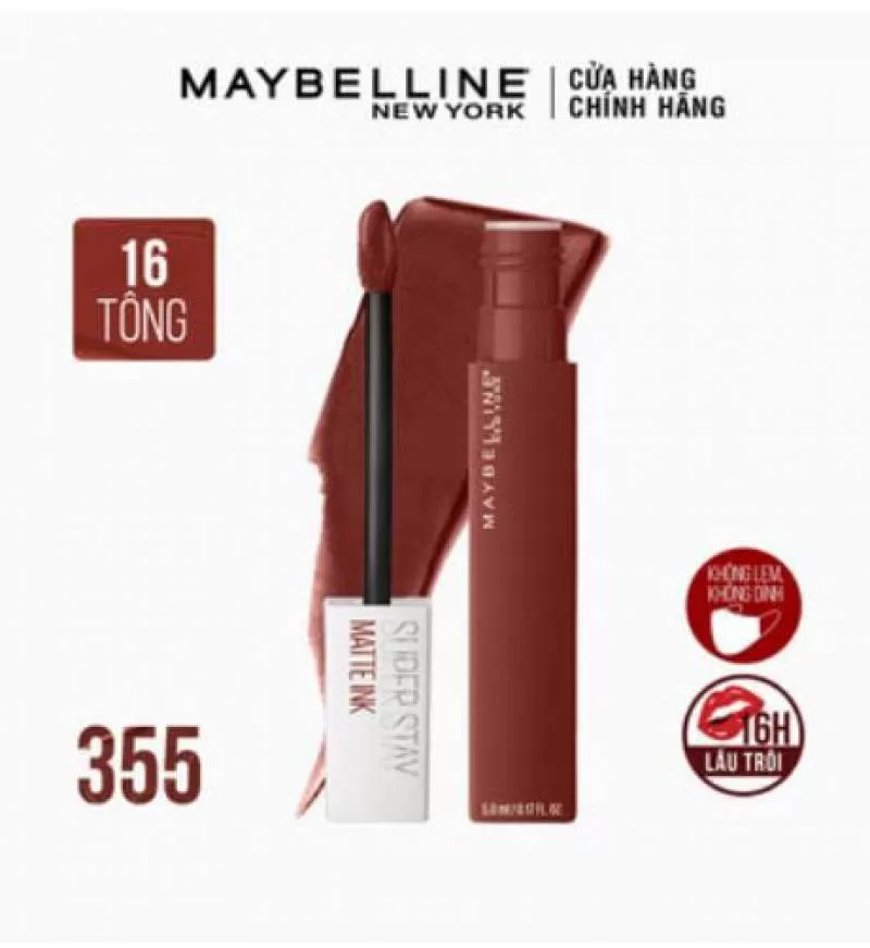 Son Kem Lì Maybelline Superstay Matte Ink 5ml .#355 Shaker