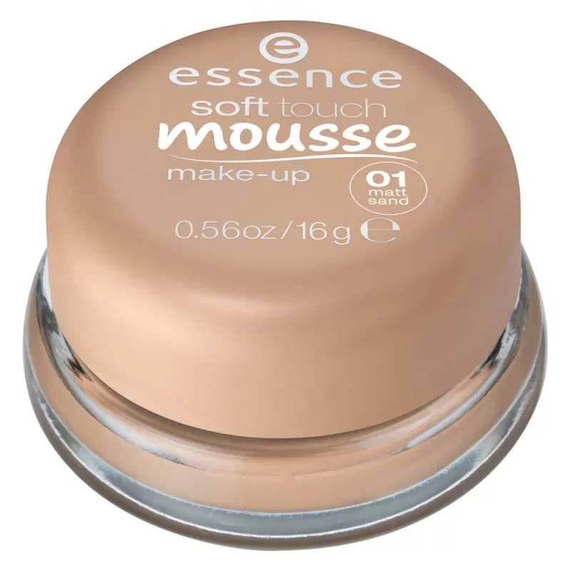 Phấn tươi Essence soft touch mousse make-up 01 matt sand, 16 g