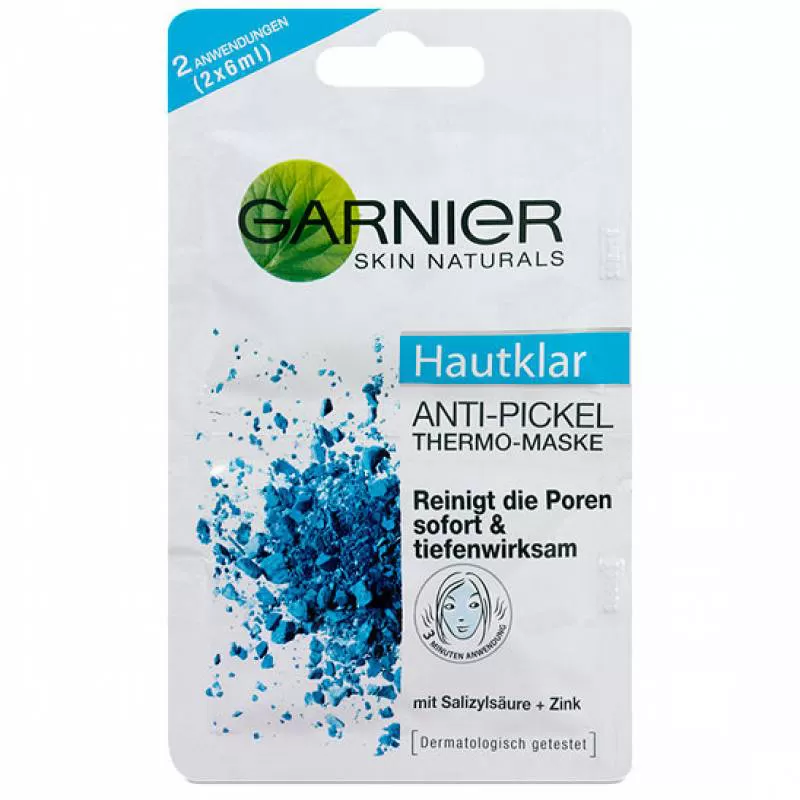 Mặt nạ nhiệt Garnier Hautklar Anti-Pickel Thermo-Maske, 12 ml Đức