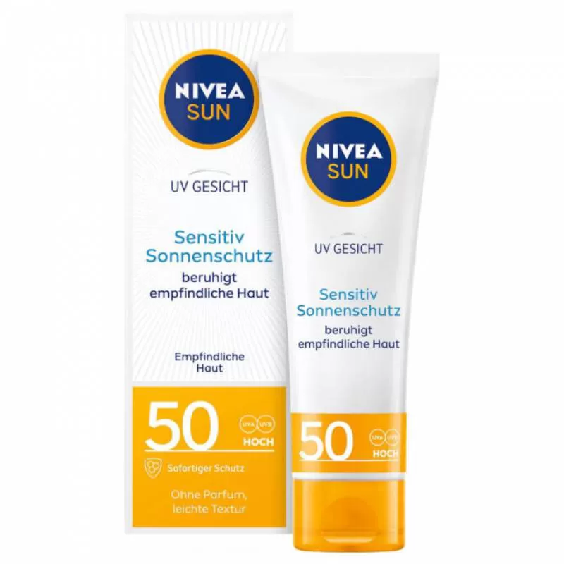 Kem chống nắng NIVEA SUN UV Gesicht Sensitiv Sonnenschutz LFS50