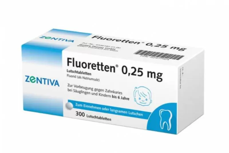 Viên ngậm ngừa sâu răng Fluoretten 0,25 mg Lutschtabletten, 300 viên - Hàng Đức LiebeShop.com