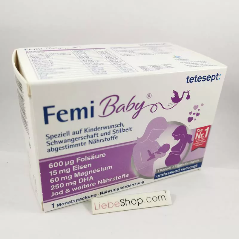 Vitamin tổng hợp cho bà bầu Tetesept Femi Baby, 60 viên