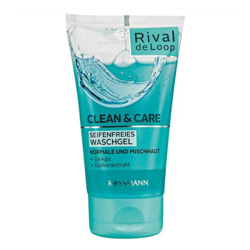 Sữa rửa mặt Rival de Loop Clean & Care cho da thường da hỗn hợp