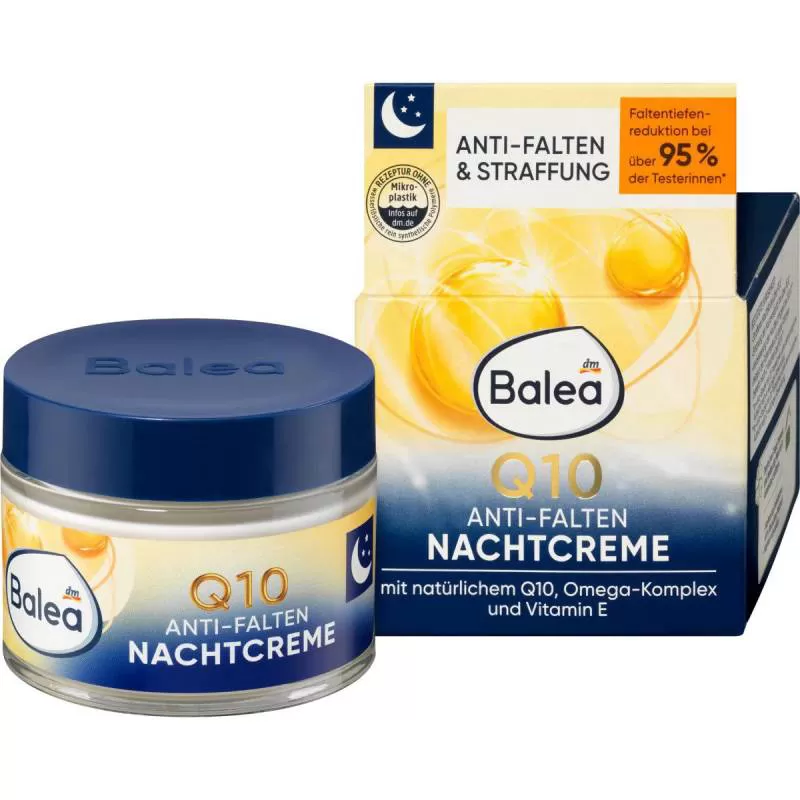 Kem dưỡng da Balea Q10 Anti-Falten Natchcreme của Đức chống lão hóa