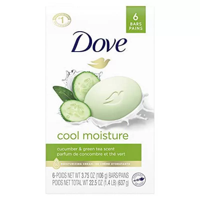 Xà bông cục Dove Cool Moisture Gói 6 cục [Mỹ]