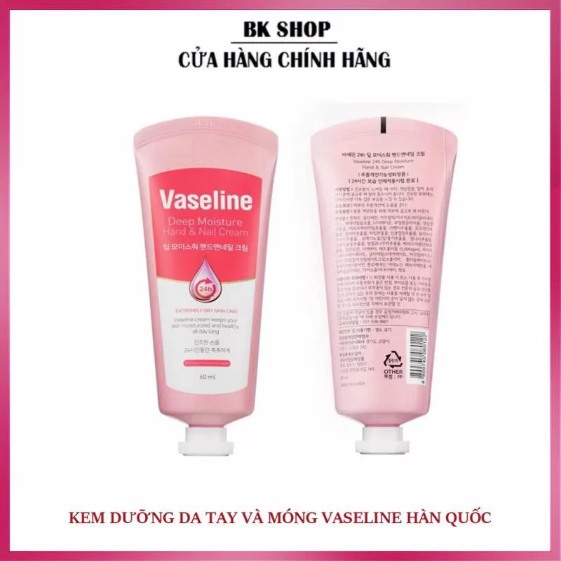 [Hàn Quốc] Kem dưỡng da tay và móng Vaseline Deep Moisture 60ml