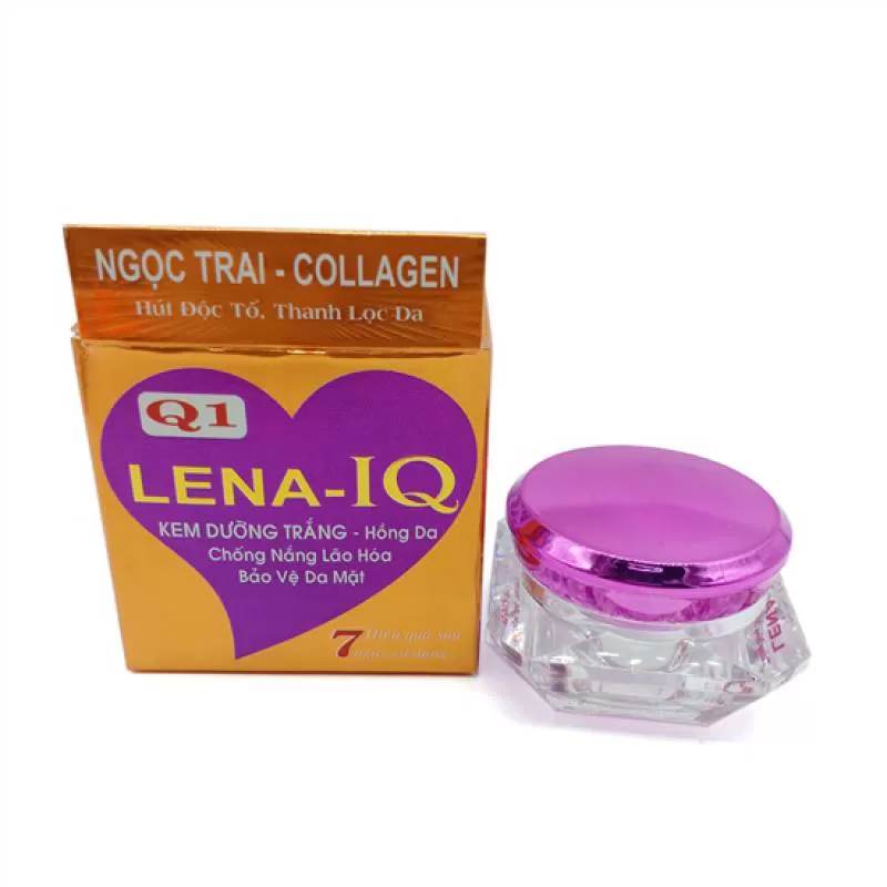 Kem dưỡng trắng - Hồng da - Chống nắng - Lão hóa - Bảo vệ da LENA-IQ Q1 (20g)