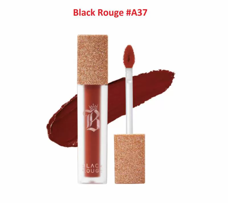 Son Kem Lì Black Rouge Mịn Môi AirFit Velvet Tint Ver 7 #A37 - Unrivaled Chili King - Đỏ Nâu Đất