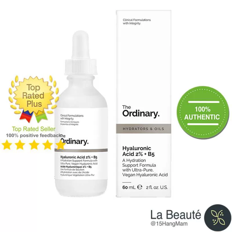 The Ordinary Hyaluronic Acid 2% + B5 - Serum Cấp Nước Và Phục Hồi Da 60ml