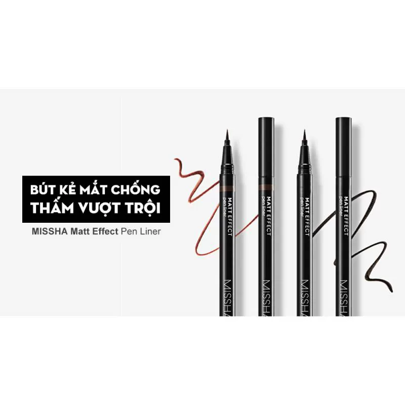 Bút Kẻ Mắt Chống Thấm Nước Missha Matt Effect Pen Liner