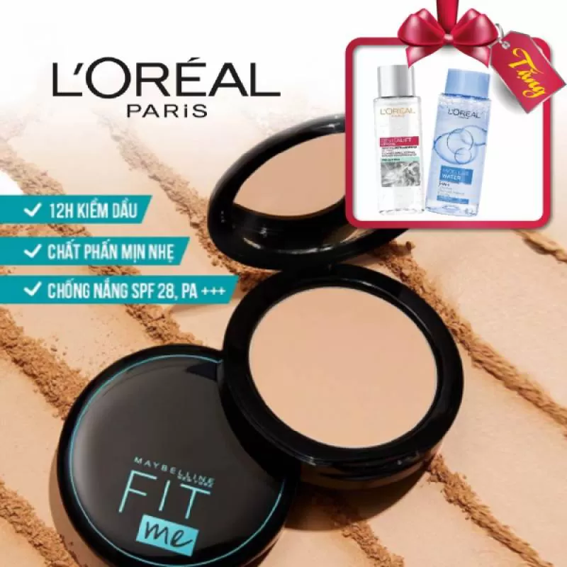 Phấn Phủ Mịn Maybelline Fit Me oil conntrol #128 warm nude - Giá cực rẻ