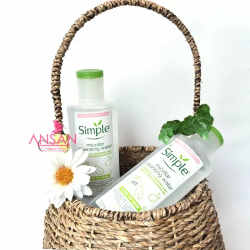 Nước tẩy trang Simple Micellar Cleansing water 200ml - Giá cực rẻ