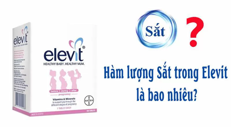 Hàm lượng sắt trong Elevit là bao nhiêu? Có cần uống thêm Sắt?