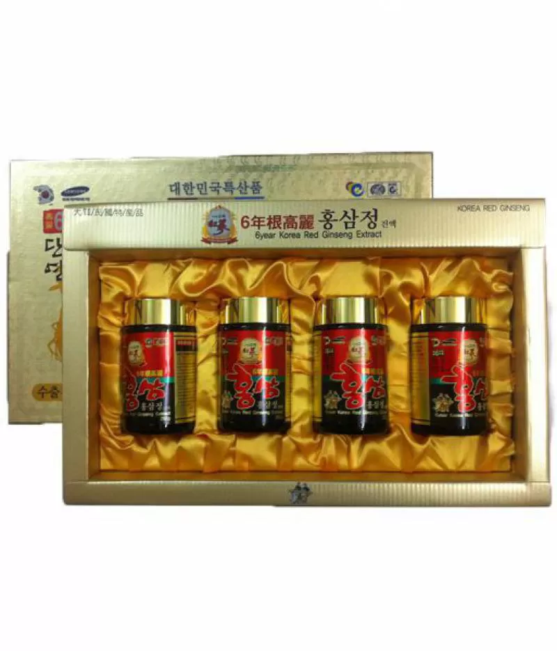 Cao Hồng Sâm Kanghwa Hộp Giấy 4 Lọ x 250g (6year Korea Red Ginseng Extract)