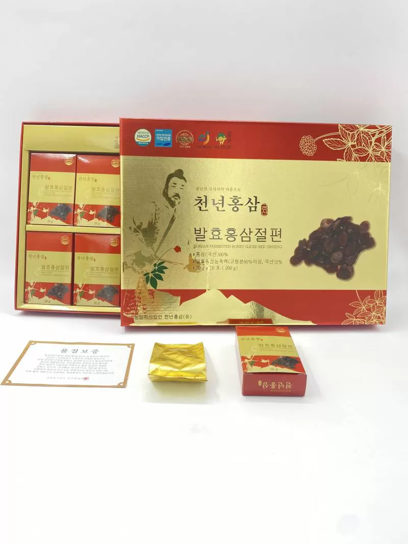 Hồng Sâm Lên Men Thái Lát Chơn – Niên Hàn Quốc (CHUNNYEO GINSENG) Hộp 200gr