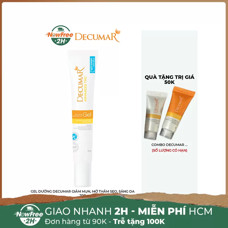 Gel Dưỡng Decumar Giảm Mụn, Mờ Thâm Sẹo, Sáng Da 20g