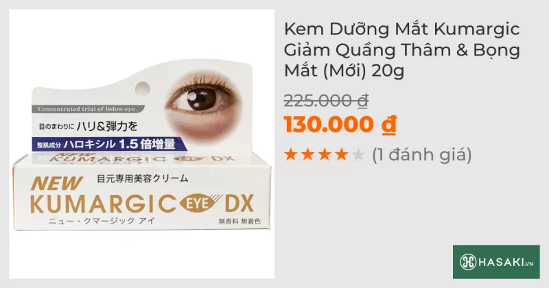 Kem Dưỡng Mắt Kumargic Giảm Quầng Thâm & Bọng Mắt (Mới) 20g