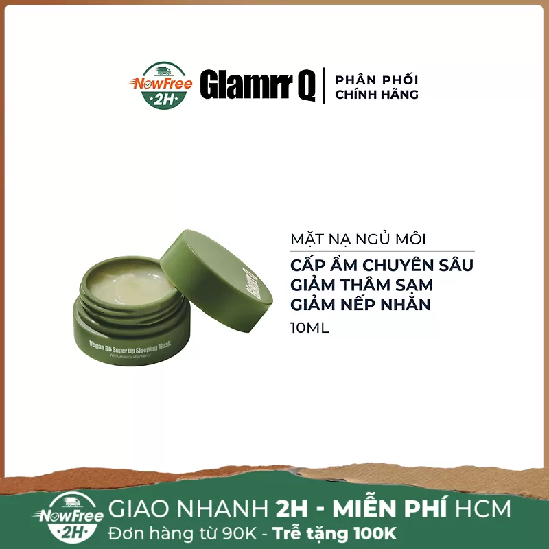 Mặt Nạ Ngủ Môi Glamrr Q Hỗ Trợ Làm Trẻ Hóa 10ml