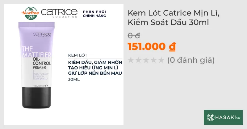 Kem Lót Catrice Mịn Lì, Kiểm Soát Dầu 30ml