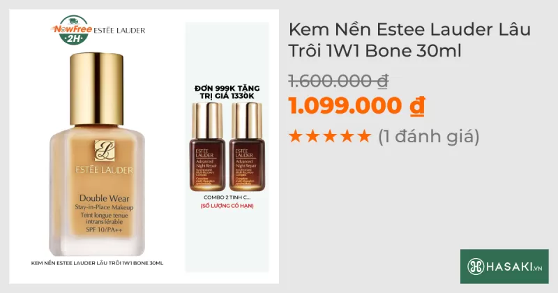 Kem Nền Estee Lauder Lâu Trôi 1W1 Bone 30ml