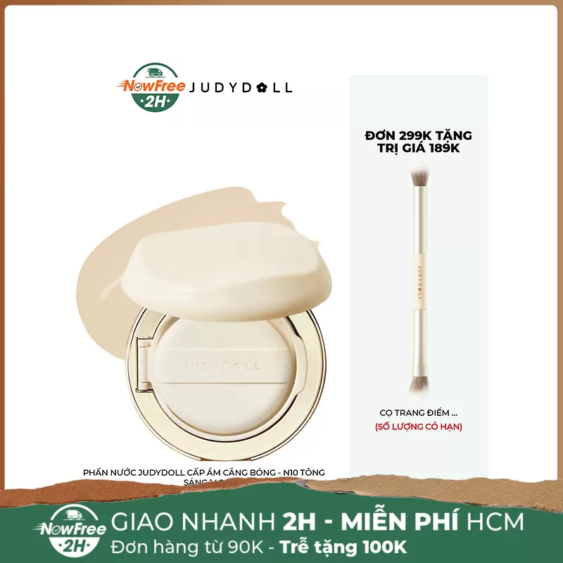 Phấn Nước Judydoll Cấp Ẩm Căng Bóng - N10 Tông Sáng 14g