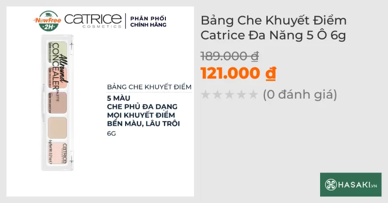 Bảng Che Khuyết Điểm Catrice Đa Năng 5 Ô 6g