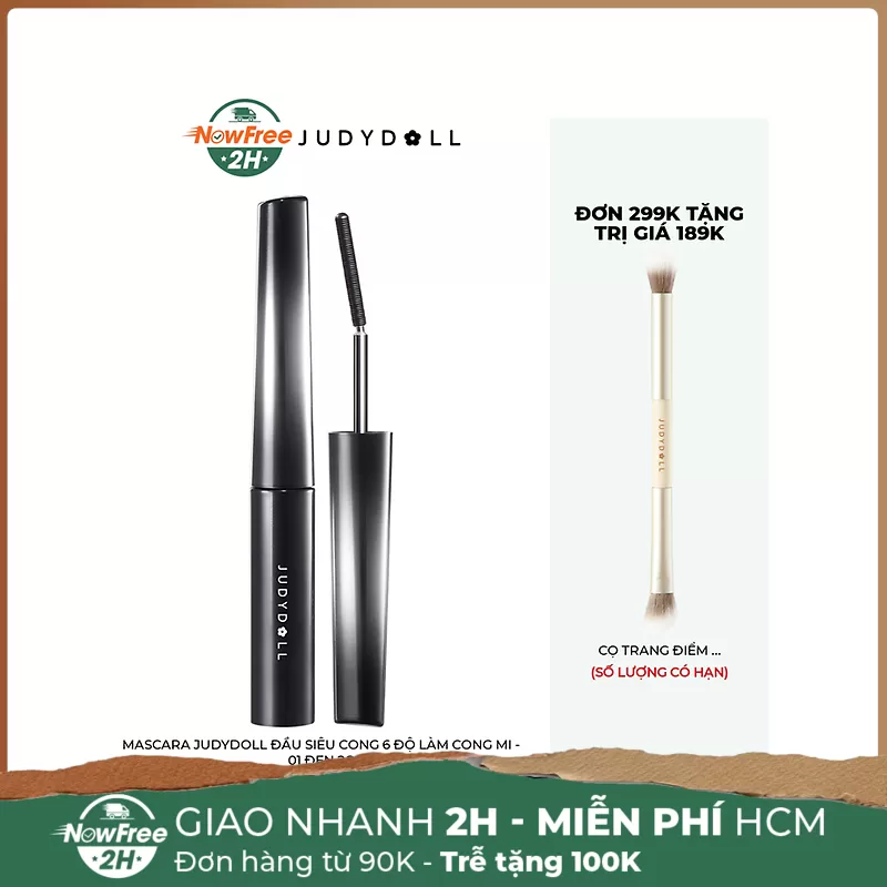 Mascara Judydoll Đầu Siêu Cong 6 Độ Làm Cong Mi - 01 Đen 2g