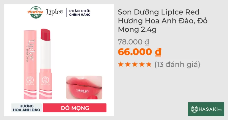 Son Dưỡng LipIce Hiệu Chỉnh Sắc Môi - Đỏ Mọng 2.4g