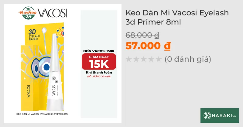 Keo Dán Mi Vacosi Eyelash 3d Primer 8ml