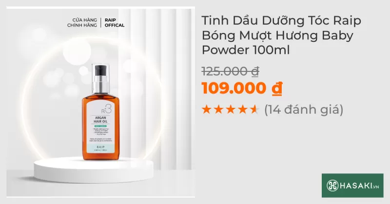 Tinh Dầu Dưỡng Tóc Raip Bóng Mượt Hương Baby Powder 100ml