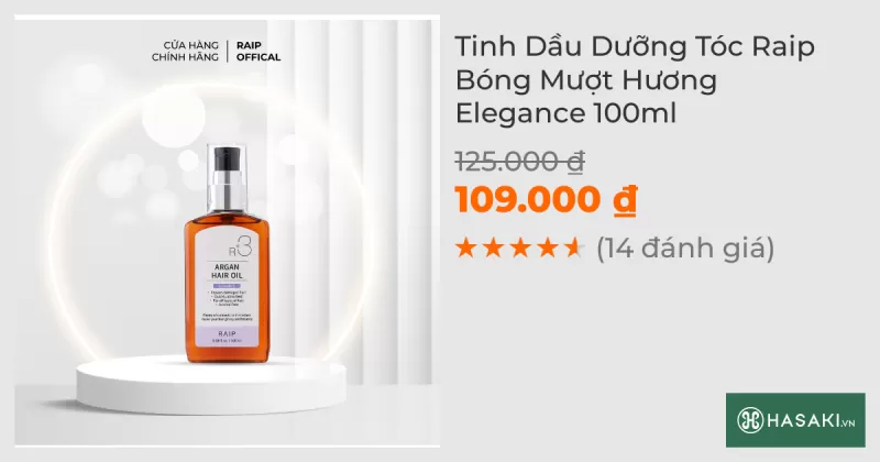 Tinh Dầu Dưỡng Tóc Raip Bóng Mượt Hương Elegance 100ml